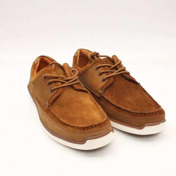 Hush Puppies Tobia Casual Shoes Mens Brown Suede Leather Lace Up Size 10.5 NIB - Picture 2 of 6